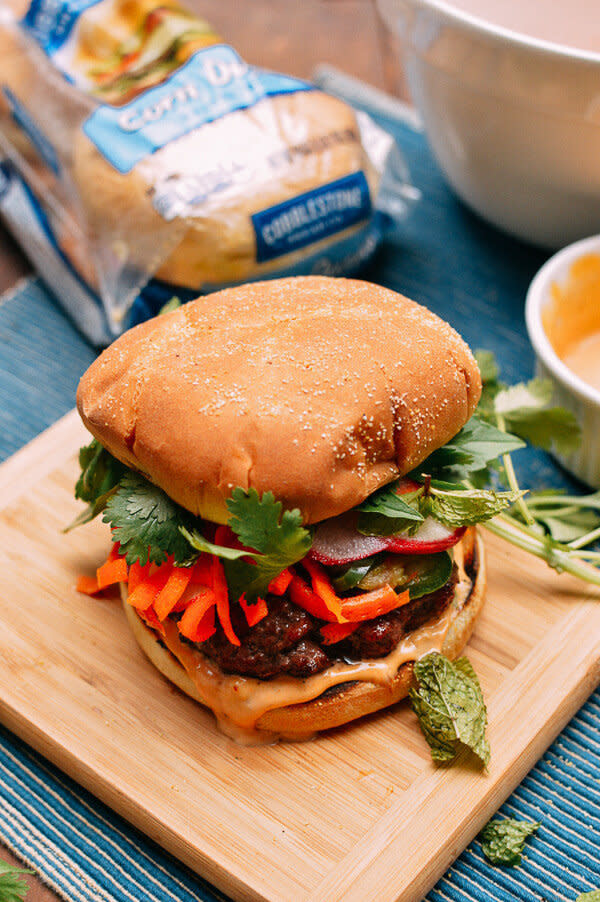 <strong>Get the <a href="http://thewoksoflife.com/2016/06/banh-mi-burger/" target="_blank">The Bahn Mi Burger recipe</a>&nbsp;from The Woks of Life</strong>