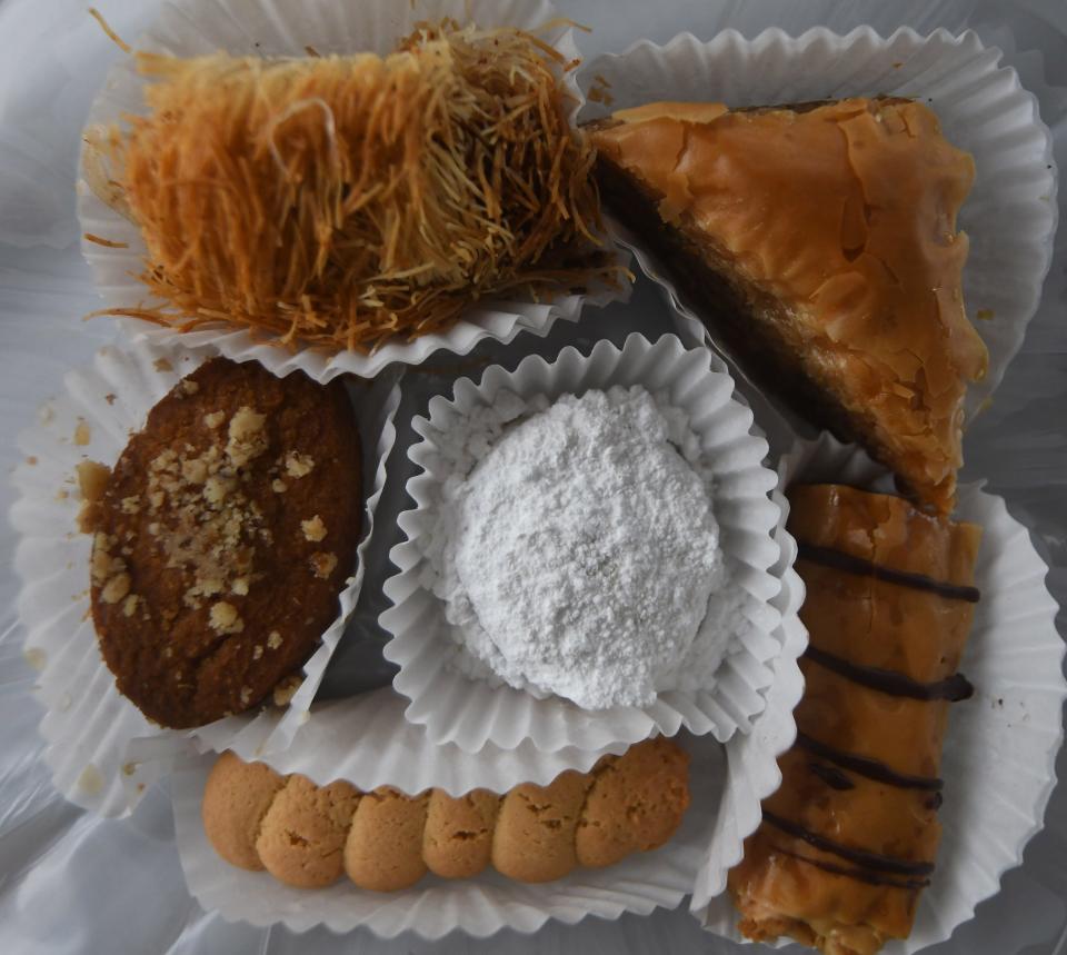 The variety pastry box at the St. Nicholas Greek Festival at St. Nicholas Greek Orthodox Church in Wilmington, N.C., in 2021. STARNEWS FILE PHOTO