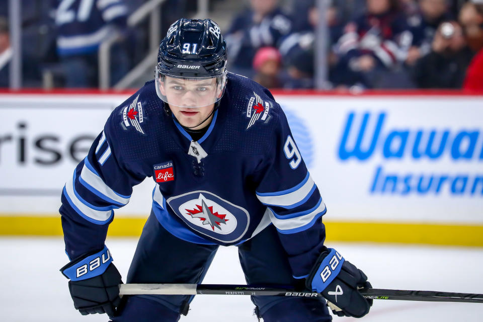 Cole Perfetti will be key to the Jets' success this year. (Photo by Darcy Finley/NHLI via Getty Images)
