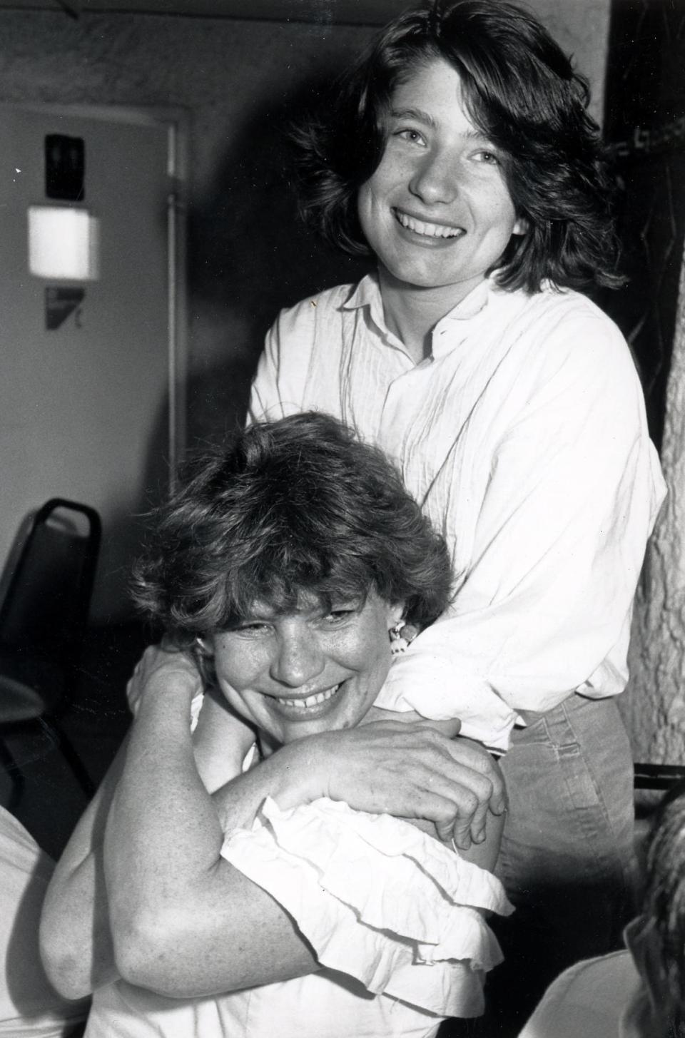 Jo Carol Pierce, left, with daughter Elyse Gilmore Yates, in a photo taken in 1984 in Austin. This was one of Pierce's favorite mother-daughter photos.