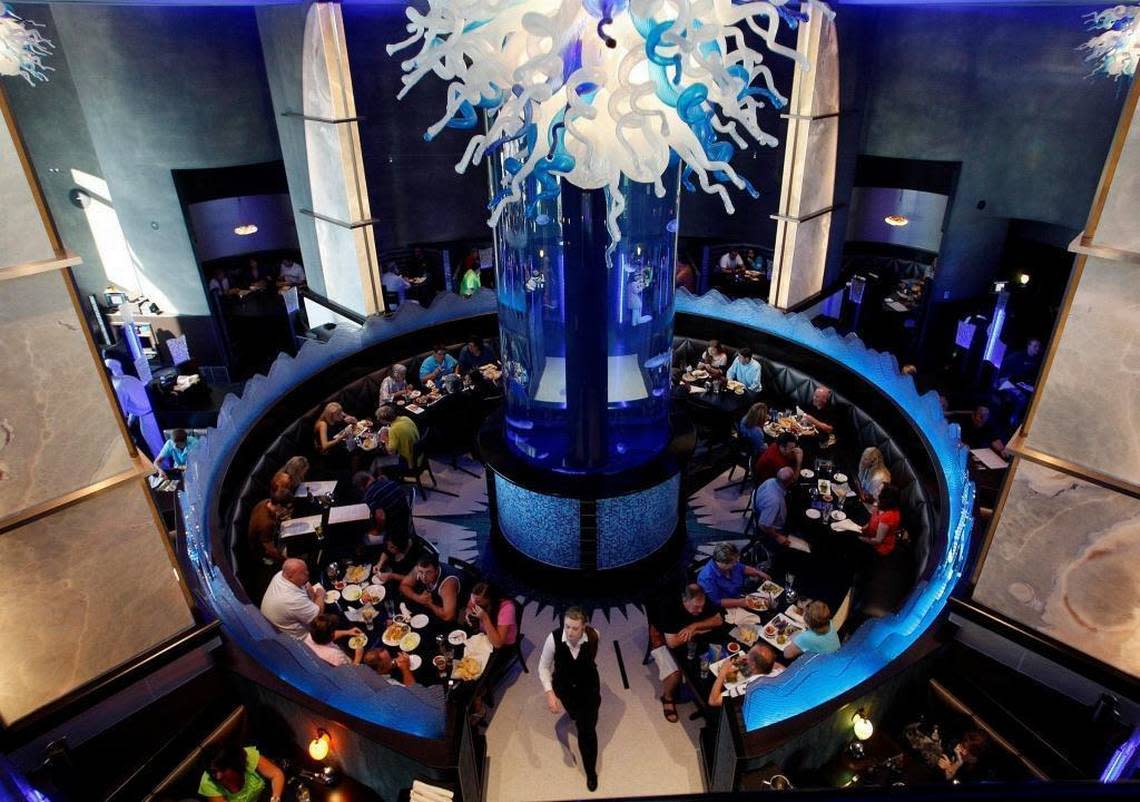 The dining room at Coba Cocina in Lexington in August 2013. The restaurant, known for its jellyfish aquarium, closed in 2016.