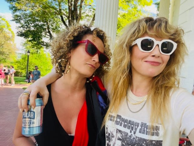 <em>Trayce Gigi Field and Natasha Lyonne in costume as Charlie Cale.</em><p>Photo: Courtesy of Trayce Gigi Field</p>