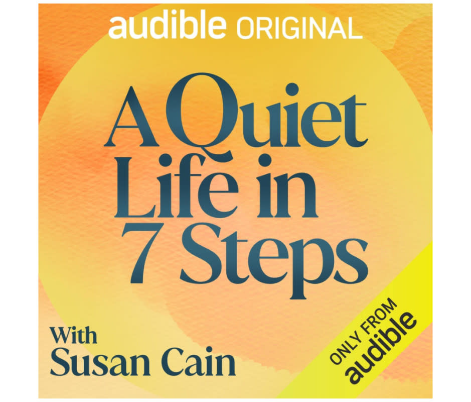 <p>Audible</p><p>If you're looking for help finding your place of calm, this four-and-a-half-hour listen covers a lot of ground: how to minimize frequent sources of stress, how to slow down, tips for forging more meaningful connections (even as an introvert), and more. </p><p>This Audible Original is a particularly great choice if you want a self-help book that gives you plenty of actionable tidbits you can incorporate into your own life, vs. those of the sit and contemplate variety. </p><p><strong><em>Listen on Audible </em><a href="https://www.audible.com/pd/A-Quiet-Life-in-7-Steps-Audiobook/B0CN7JC8TP" rel="nofollow noopener" target="_blank" data-ylk="slk:here;elm:context_link;itc:0;sec:content-canvas" class="link "><em>here</em></a></strong><em><strong>.</strong> </em></p>