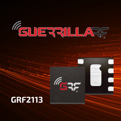 GRF announces it is now sampling the GRF2113, a next-generation variant of its highly popular GRF2013 amplifier core. The gain of this new variant surpasses that of its predecessor by up to 3.5 dB, providing extra headroom in wireless infrastructure receive and transmit setups where marginal cascaded gain is a concern. (Graphic: Business Wire)