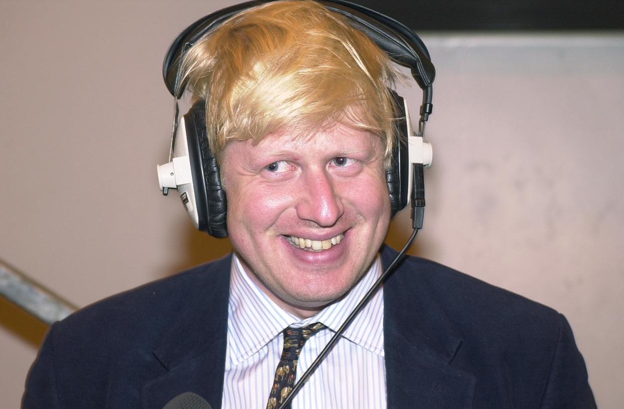 Boris Johnson at the Henley election count in 2001 (PA)