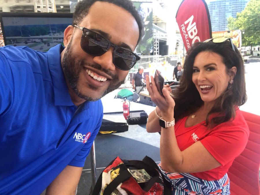 Kerry Charles and Monica Day at Red, White & BOOM! in 2022 (NBC4)