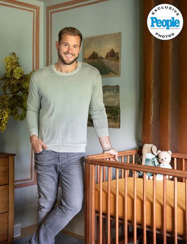 <p>Chad Mellon</p> Colton Underwood (pictured) and Jordan C. Brown share their son's nursery