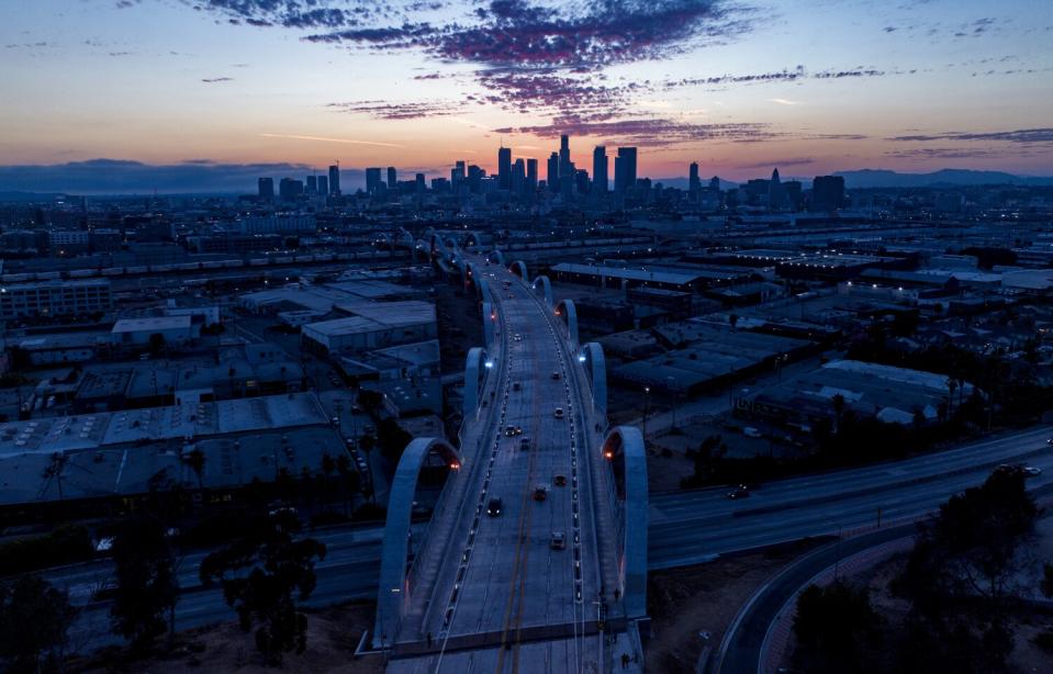 The new 6th Street Viaduct as been closed intermittently since opening due to street racing and other illegal activity.