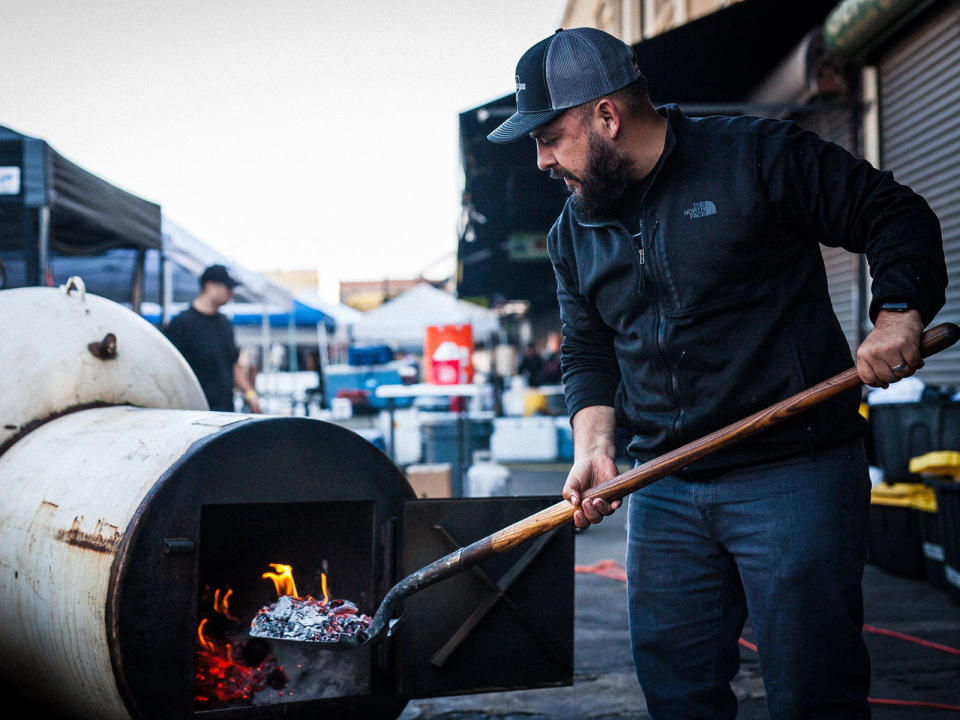 Andrew and Michelle Muñoz of Moo’s Craft Barbecue have gone from pop-ups in their East L.A. backyard to their insanely popular Smorgasburg tent, and they’re only getting started.
