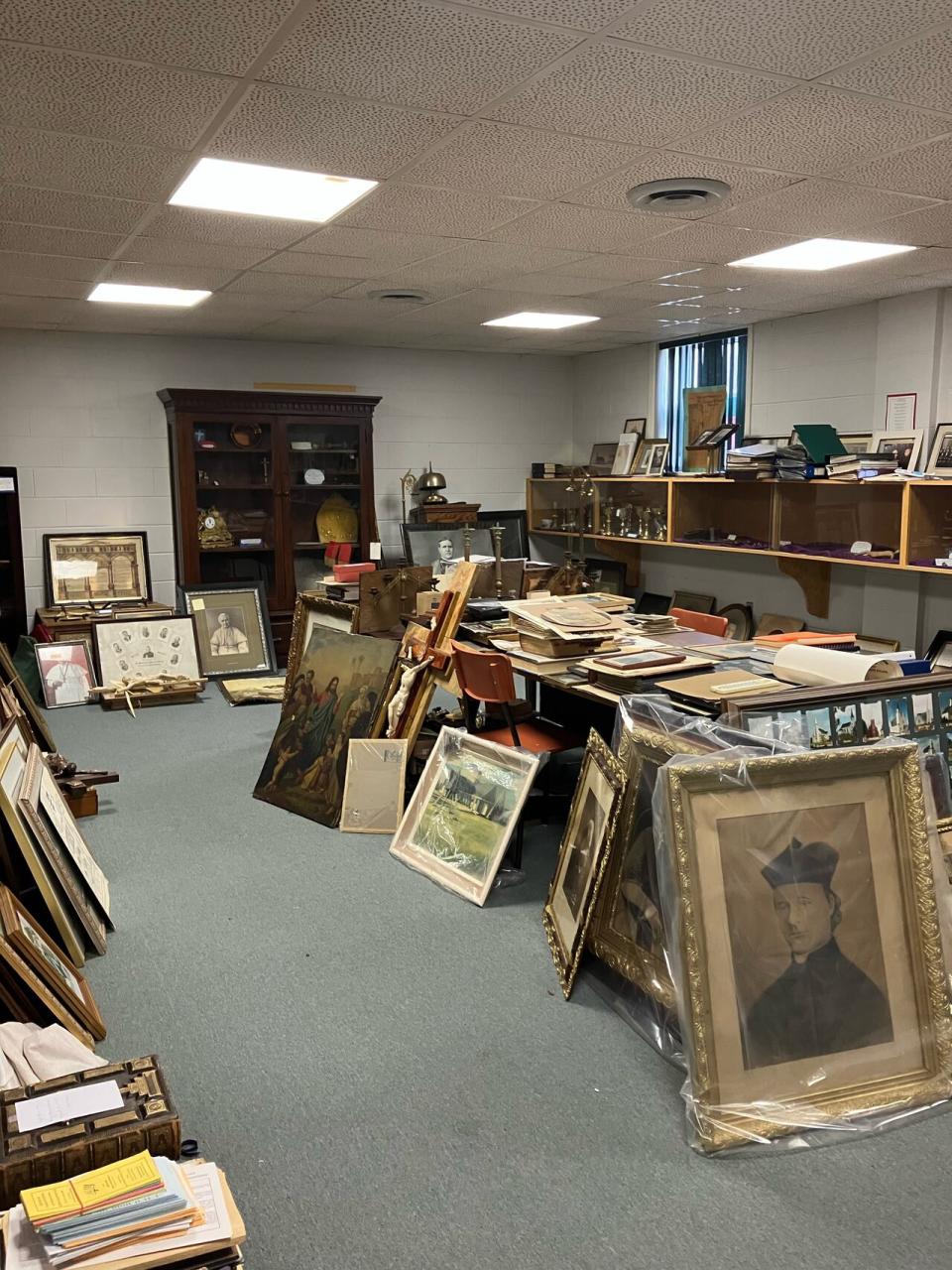 This is what the archive room looked like when Debra Majer arrived three weeks ago. 