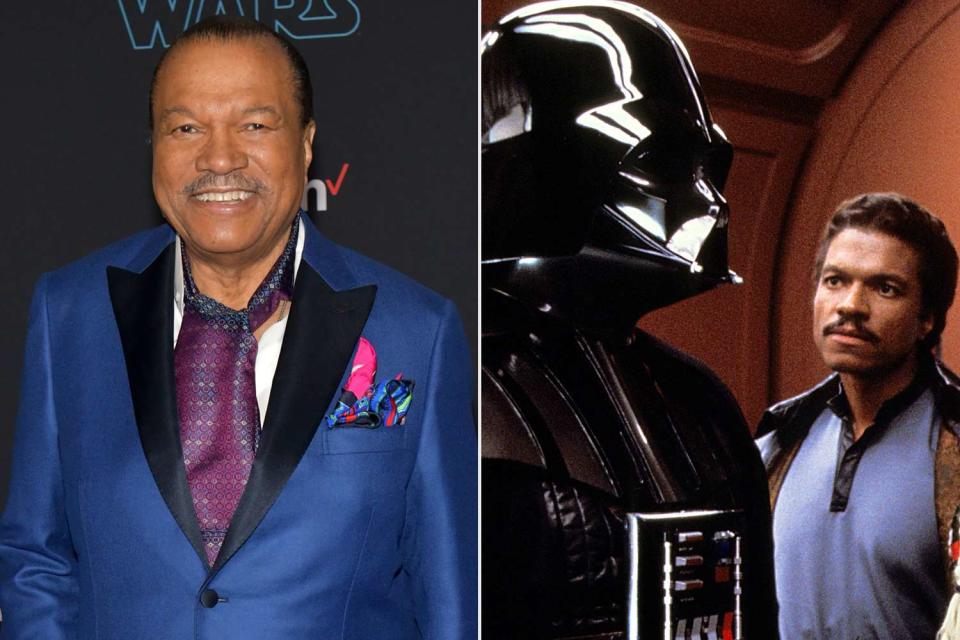 <p>Rodin Eckenroth/WireImage, Lucasfilm/Fox/Kobal/Shutterstock</p> (Left to right:) Billy Dee Williams in 2019, in "Empire Strikes Back"