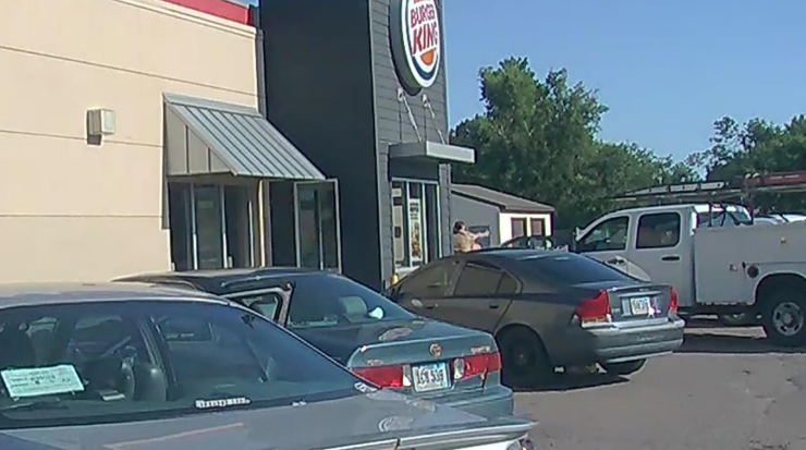 According to the DCI: A still image from a Sioux Falls Police Department Detective’s dashboard video camera shows Jacob Michael James of Sioux Falls, 21, raising his arm to fire in the direction of a Minnehaha County Sheriff’s Office Investigator on August 9, 2022.