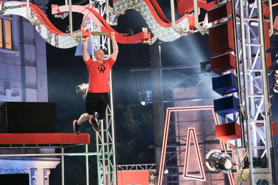 Denton firefighter Gary Weiland competes on season 15 episode 3 of “American Ninja Warrior”.