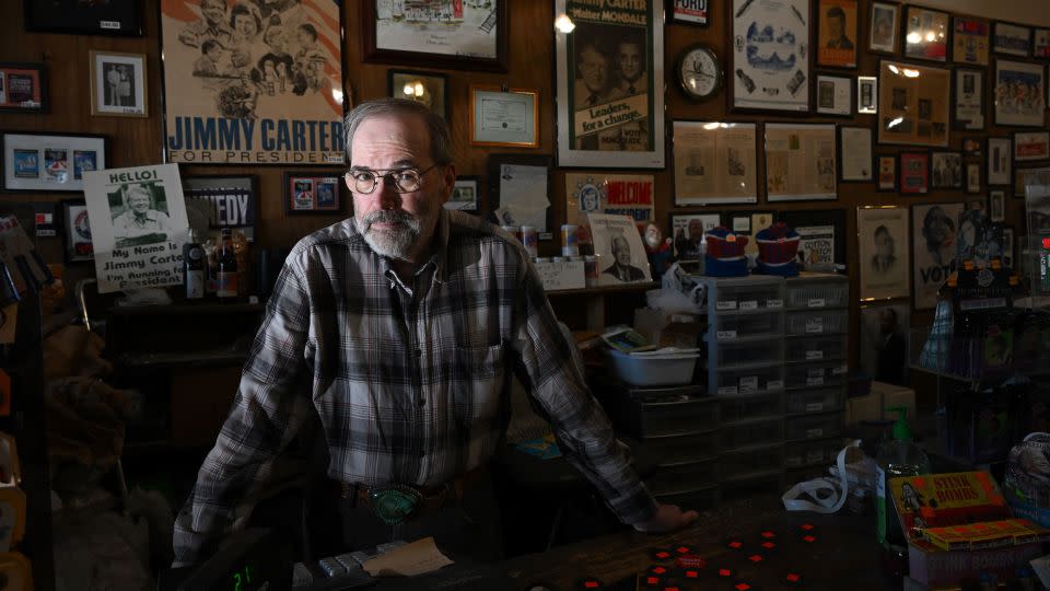 Philip Kurland of the Plains Trading Post poses in February 20 in Plains. - Matt McClain/The Washington Post/Getty Images