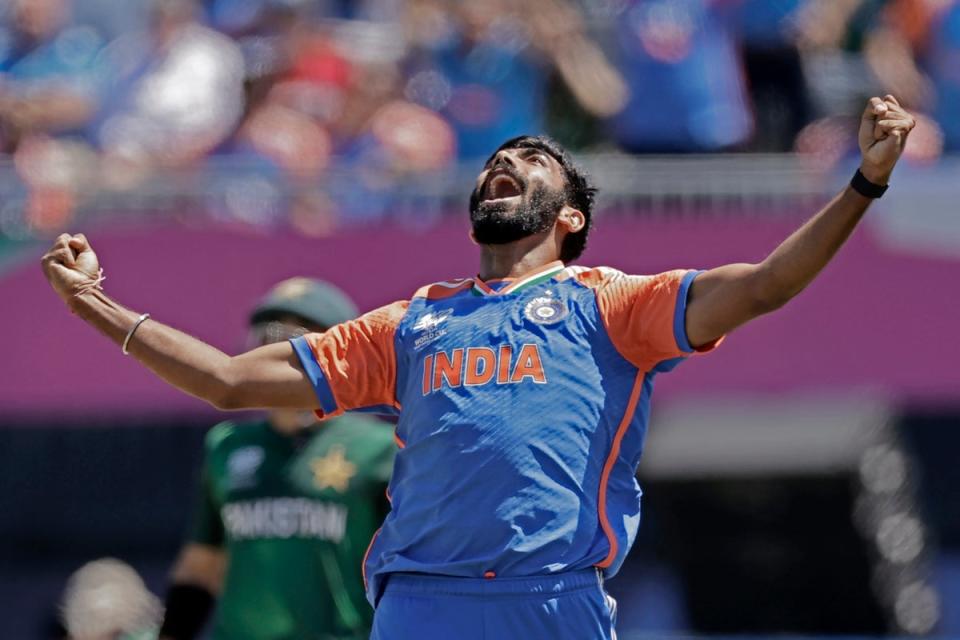 Jasprit Bumrah took three wickets in a sensational spell (AP)