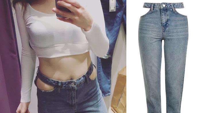 So cropped pockets are a thing