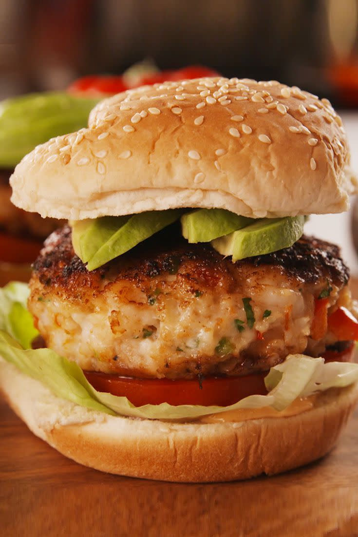 Avocado Shrimp Burgers