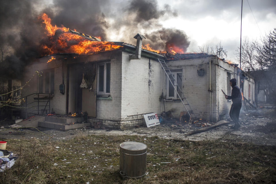 烏克蘭不少城市都遭到俄軍飛彈攻擊。（示意圖／AP NEWSROOM）