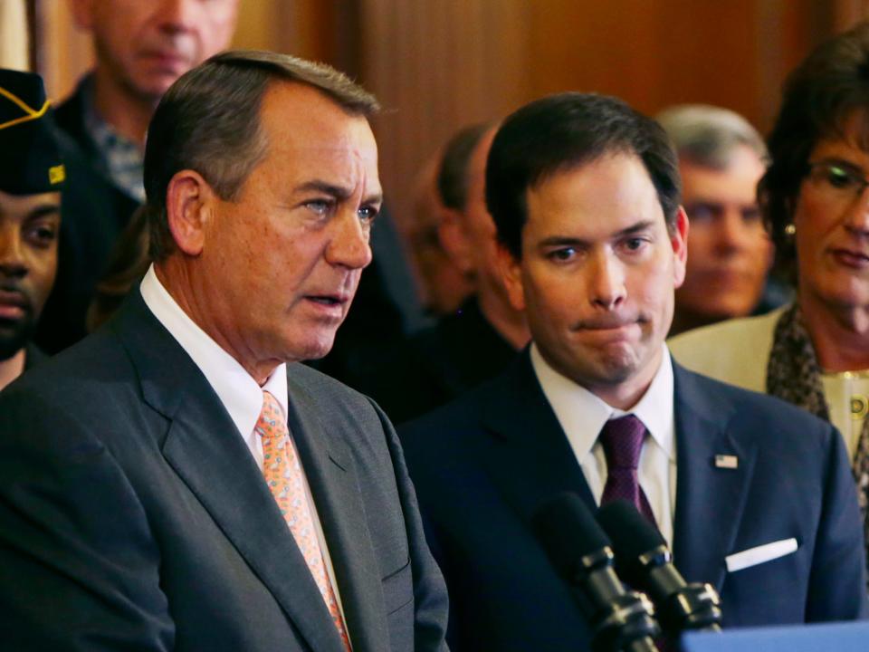 John Boehner Marco Rubio