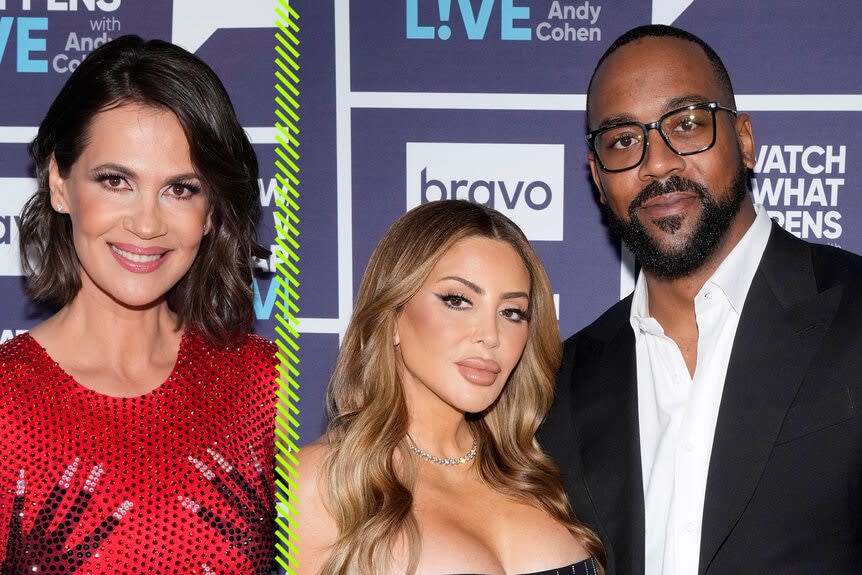 Split of Julia Lemigova, Larsa Pippen and Marcus Jordan at Watch What Happens Live