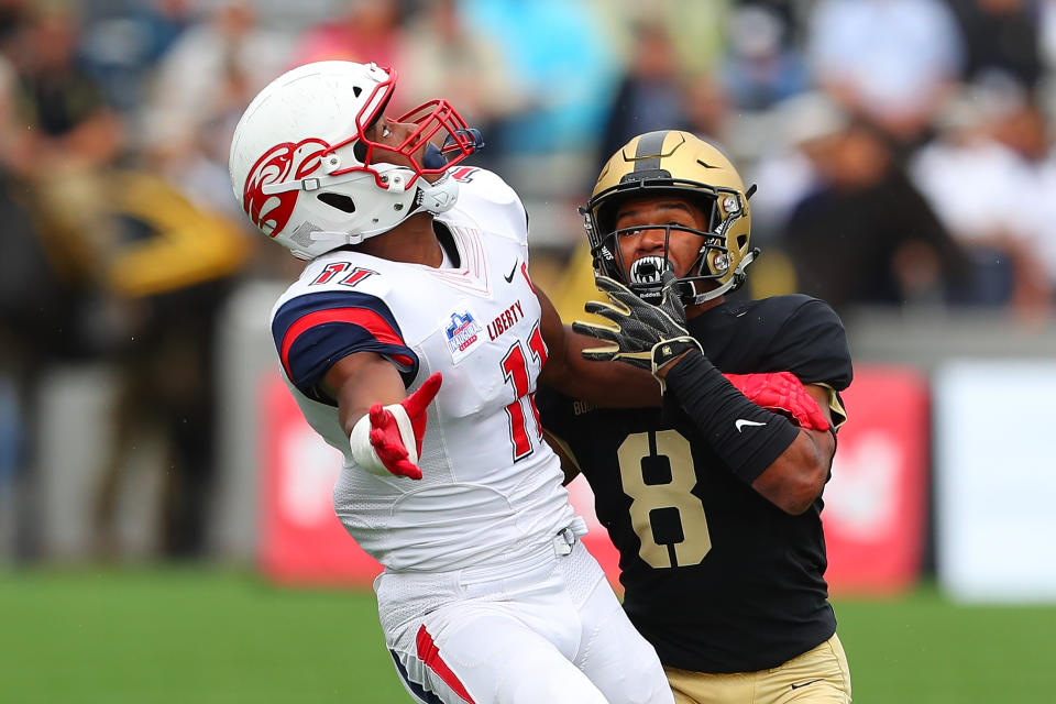 Liberty Flames WR Antonio Gandy-Golden is a top small-school NFL prospect. (Getty Images)