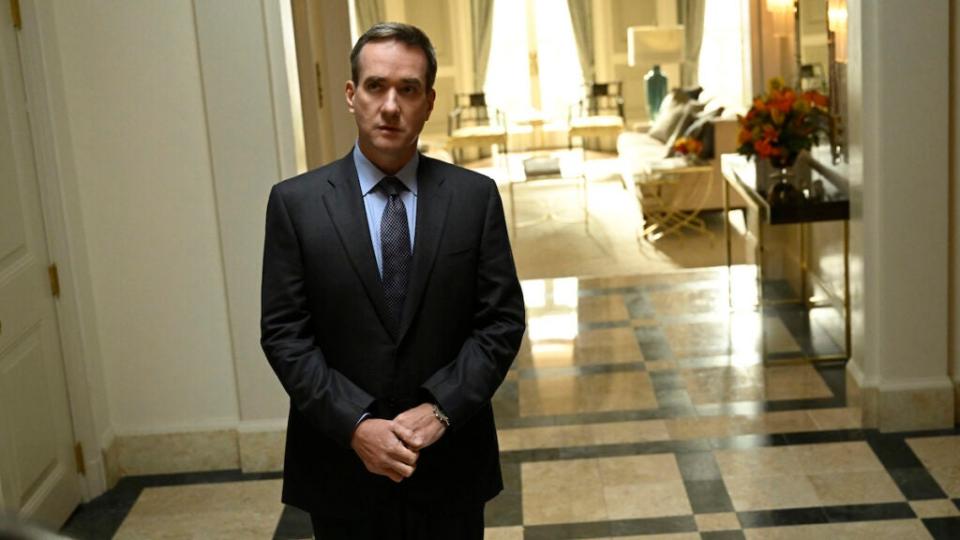 Matthew Macfadyen in a still from “Succession.”