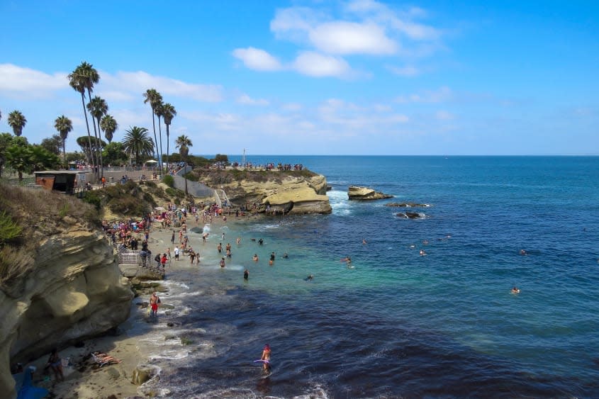 A beach in La Jolla.