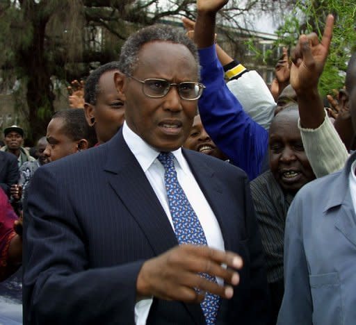 Kenya's George Saitoti in 2002. Saitoti was killed in a police helicopter crash along with a junior minister and four others, the current vice president confirmed Sunday. Saitoti, a candidate in next year's election to succeed President Mwai Kibaki, was the country's longest-serving vice-president