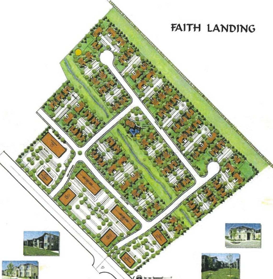 A map of the Faith Landing Apartments which would be located north of Enoch Drive and east and west of Isaiah Way in Caldwell.