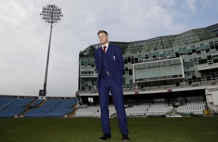 Britain Cricket - England - Joe Root Press Conference - Headingley - 15/2/17 England's Joe Root poses ahead of the press conference Action Images via Reuters / Lee Smith Livepic