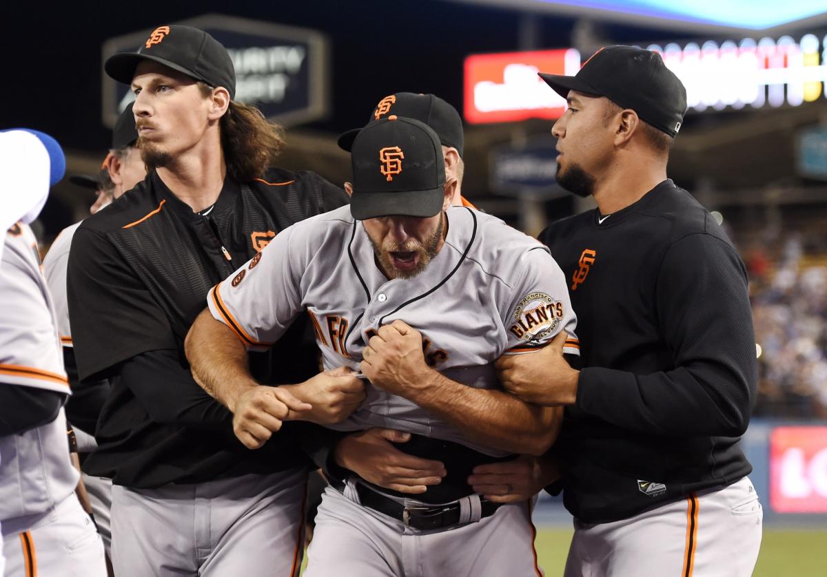 World Series Game 1 starting pitcher Madison Bumgarner walks toward News  Photo - Getty Images