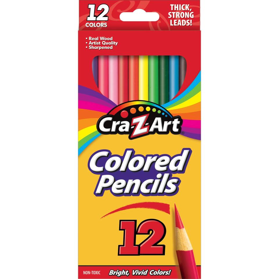 Cra-Z-Art Real Wood, Pre-sharpened Strong Colored Pencils