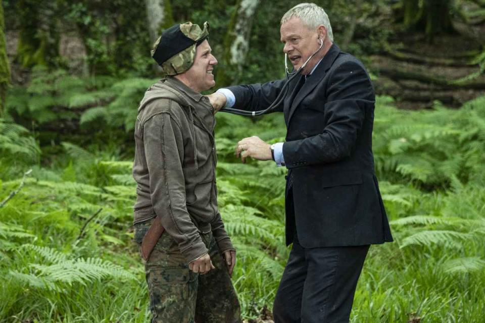 Ben Miller and Martin Clunes in Doc Martin. (ITV)