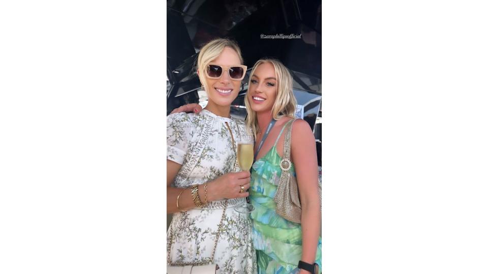 A photo of Zara Tindall and influencer Zoe Hayes