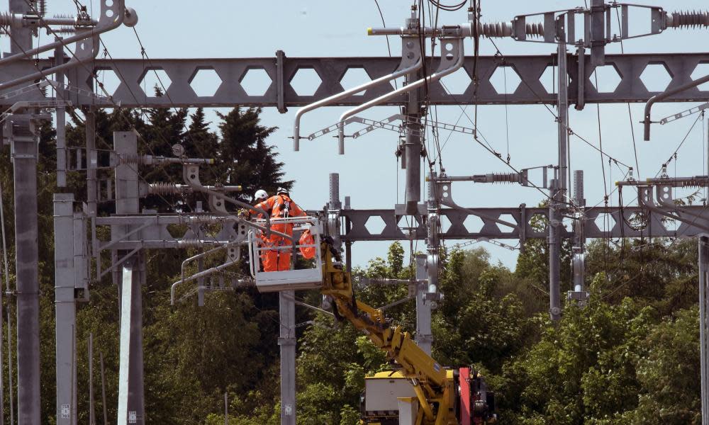 Rail electrification will help push the demand for electricity.