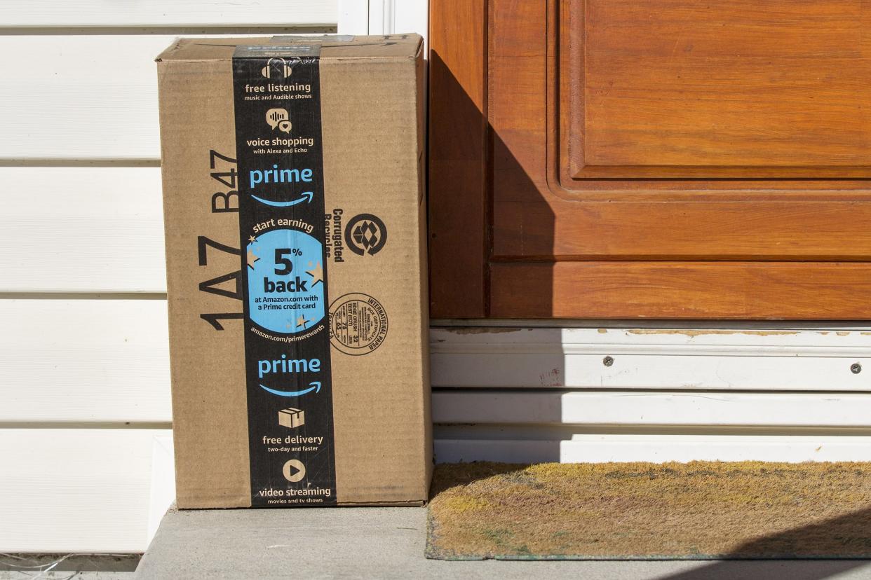 delivered Amazon Prime package