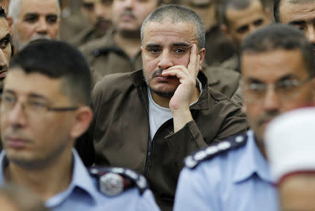 Ahmad Daqamseh, a Jordanian soldier convicted of killing seven Israeli schoolgirls on March 13, 1997, is seen at Um Alluol prison in the city of Mafraq, Jordan, July 30, 2013. Picture taken July 30, 2013. REUTERS/Muhammad Hamed