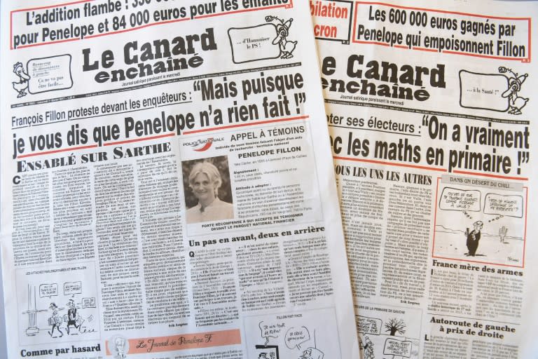 On January 25, the satirical and investigative newspaper Canard Enchaine published the first of two exposes alleging that Fillon had placed his wife nd two of their children on the public payroll