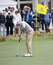 International's Adam Scott of Australia puts during a practice session ahead of the President's Cup Golf tournament in Melbourne, Tuesday, Dec. 10, 2019. (AP Photo/Andy Brownbill)