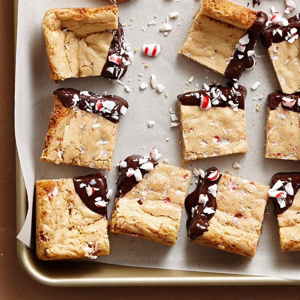 Vanilla Candy Cane Peppermint Bars