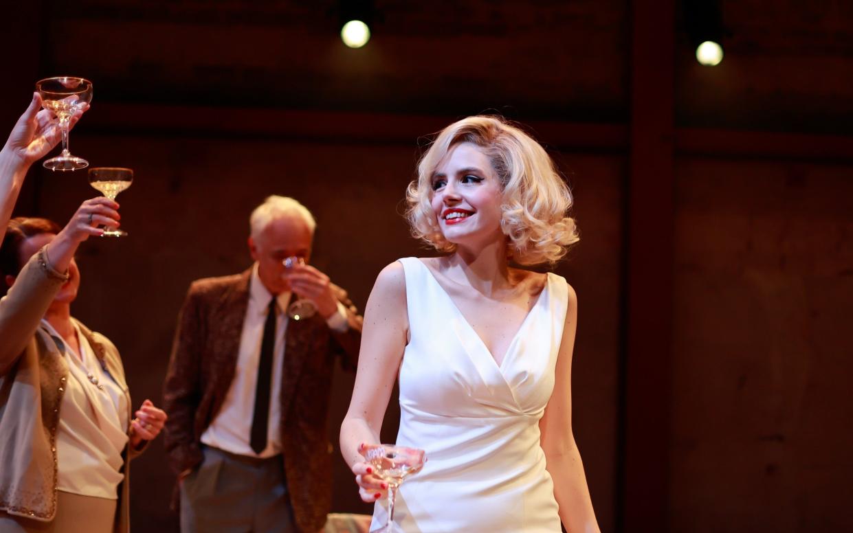 Genevieve Gaunt as Mariln Monroe in the Marilyn Conspiracy