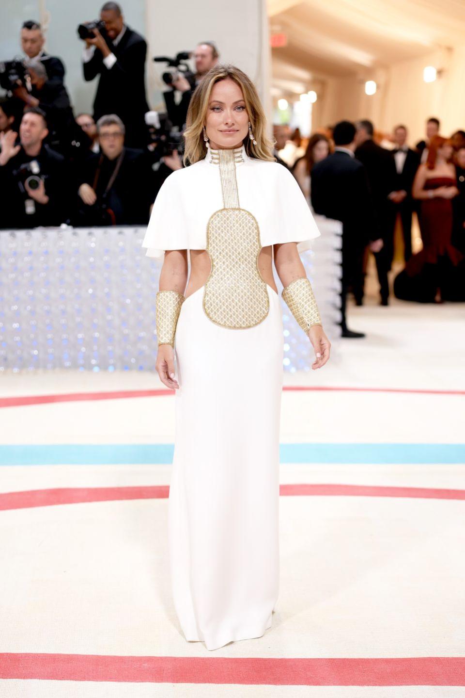 new york, new york may 01 olivia wilde attends the 2023 met gala celebrating karl lagerfeld a line of beauty at the metropolitan museum of art on may 01, 2023 in new york city photo by john shearerwireimage