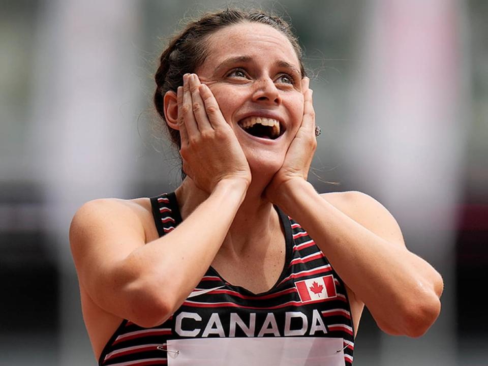 Lucia Stafford won the women's 1,000 metres indoors on Saturday at the Boston University Terrier Classic. It's the 24-year-old's first Canadian national senior record and her time of two minutes 33.75 seconds is the fastest in the event by any North American woman in history. (Petr David Josek/Associated Press/File - image credit)