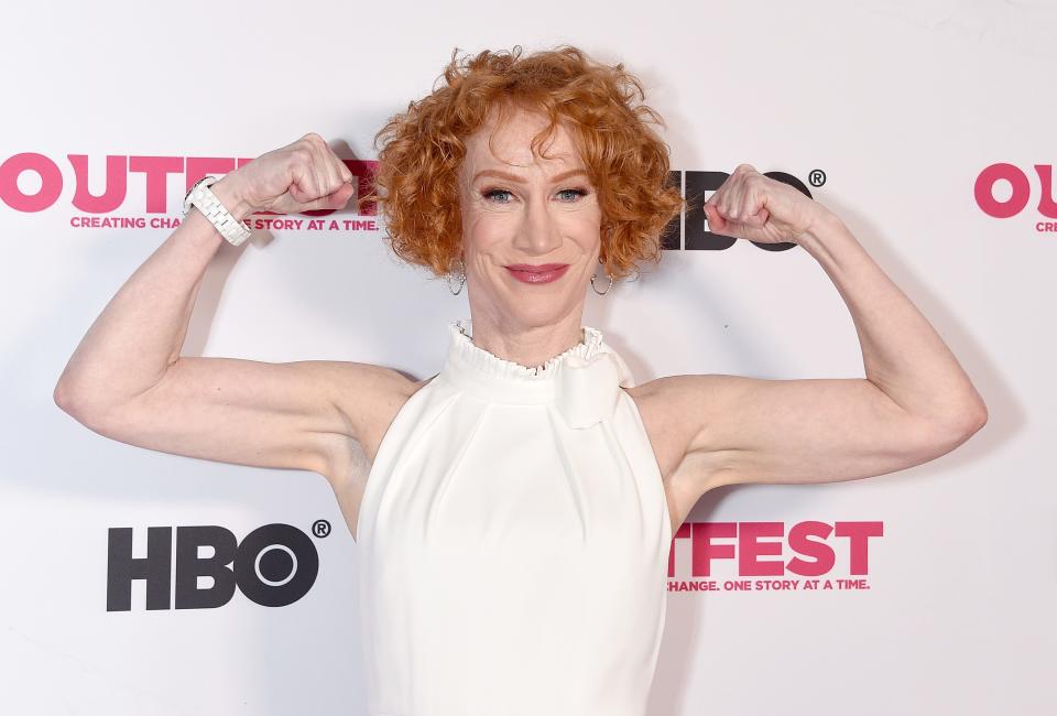Kathy Griffin says she was in shock after learning she has lung cancer.