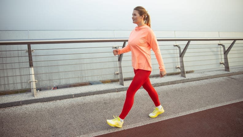 Walking doesn't just work your legs, it strengthens your core and back too.