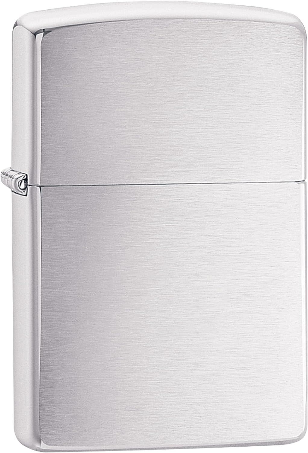 Zippo Chrome Lighter, Brushed Chrome