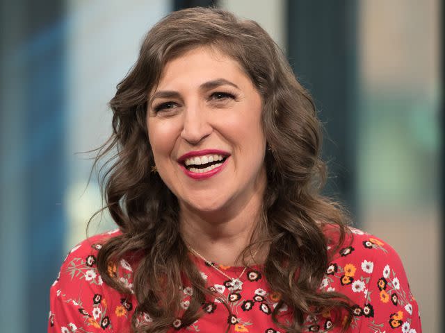 <p>Mike Pont/WireImage</p> Mayim Bialik is pictured at Build Studio on May 9, 2017, in New York City.