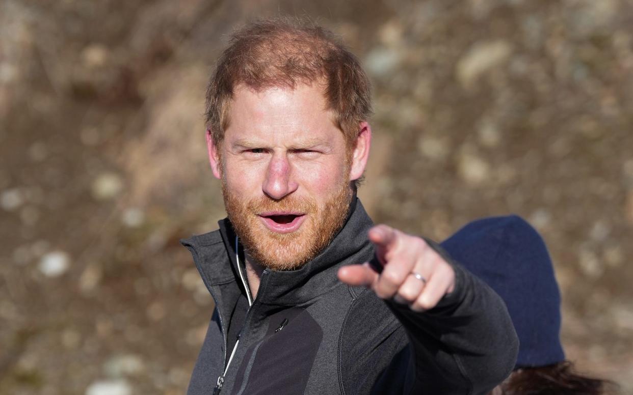 Prince Harry joins a training camp in Canada in February for next year's Invictus Games