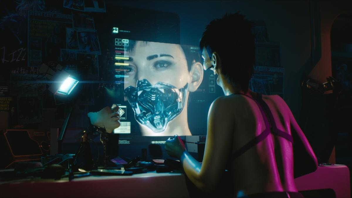 Wallpaper Girl, The game, City, Art, Lights, Neon, Cyborg, CD