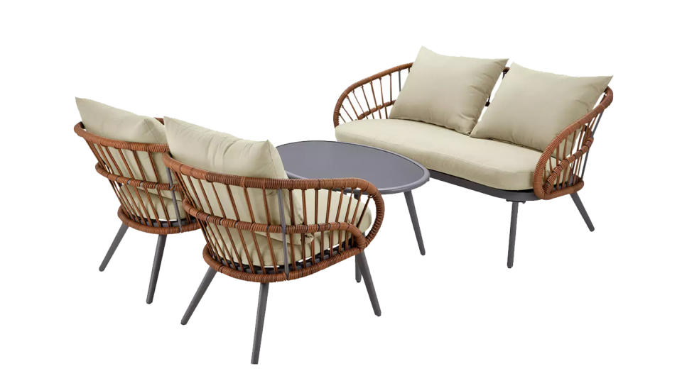 Oreti 4 Seater Rattan Sofa